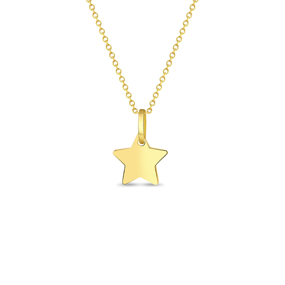 14k Gold 5 6 Polished Puffed Stars Baby Toddler Kids Bracelet