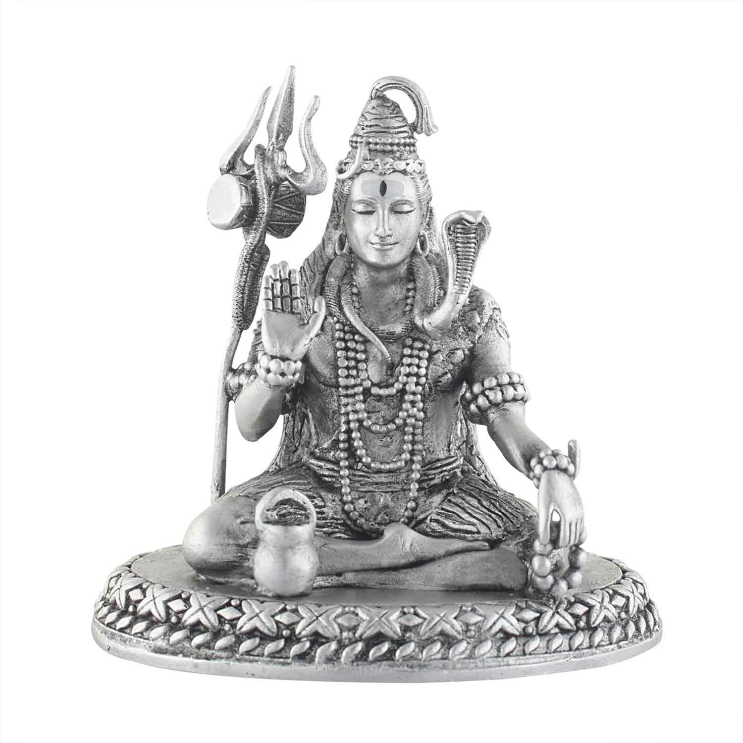 Lord Shiva God Idol Silver 925 Statue