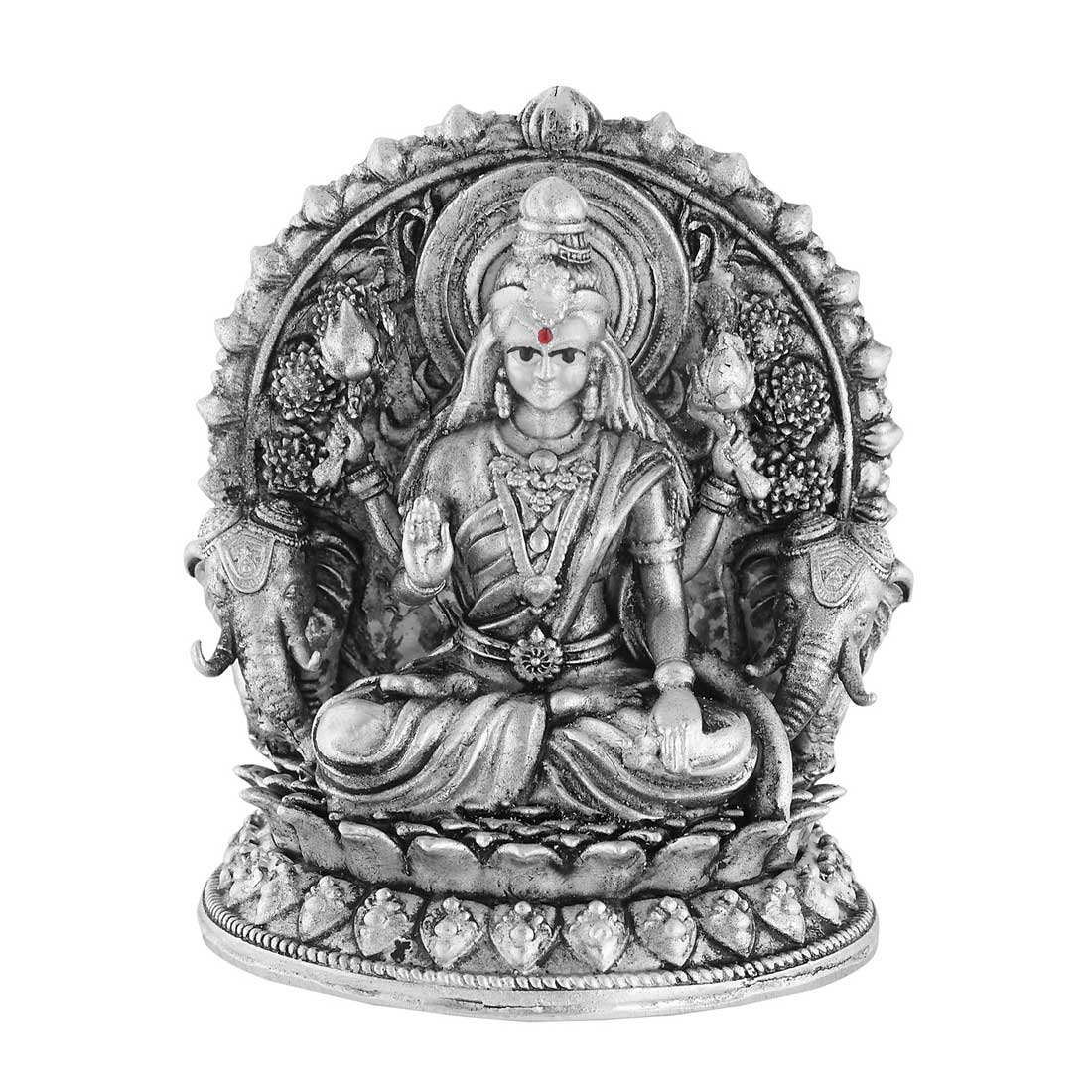 Silver Gajalakshmi Idol Maa Laxmi for Home & Office