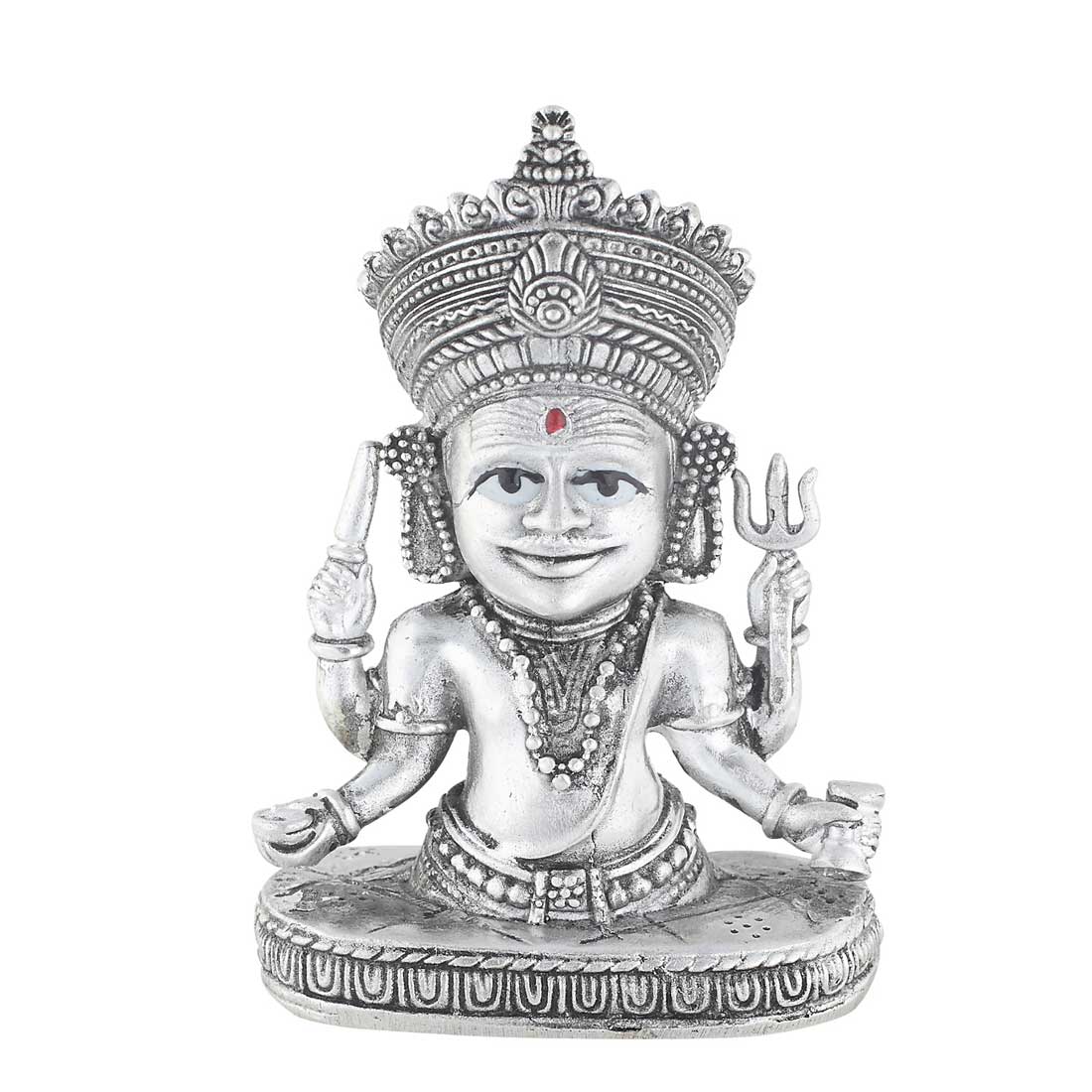 Silver Nakoda Ji Bhairav Nath Idol