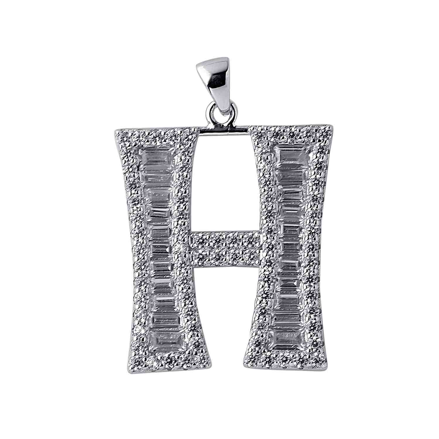 Alphabet H 925 Silver Pendant