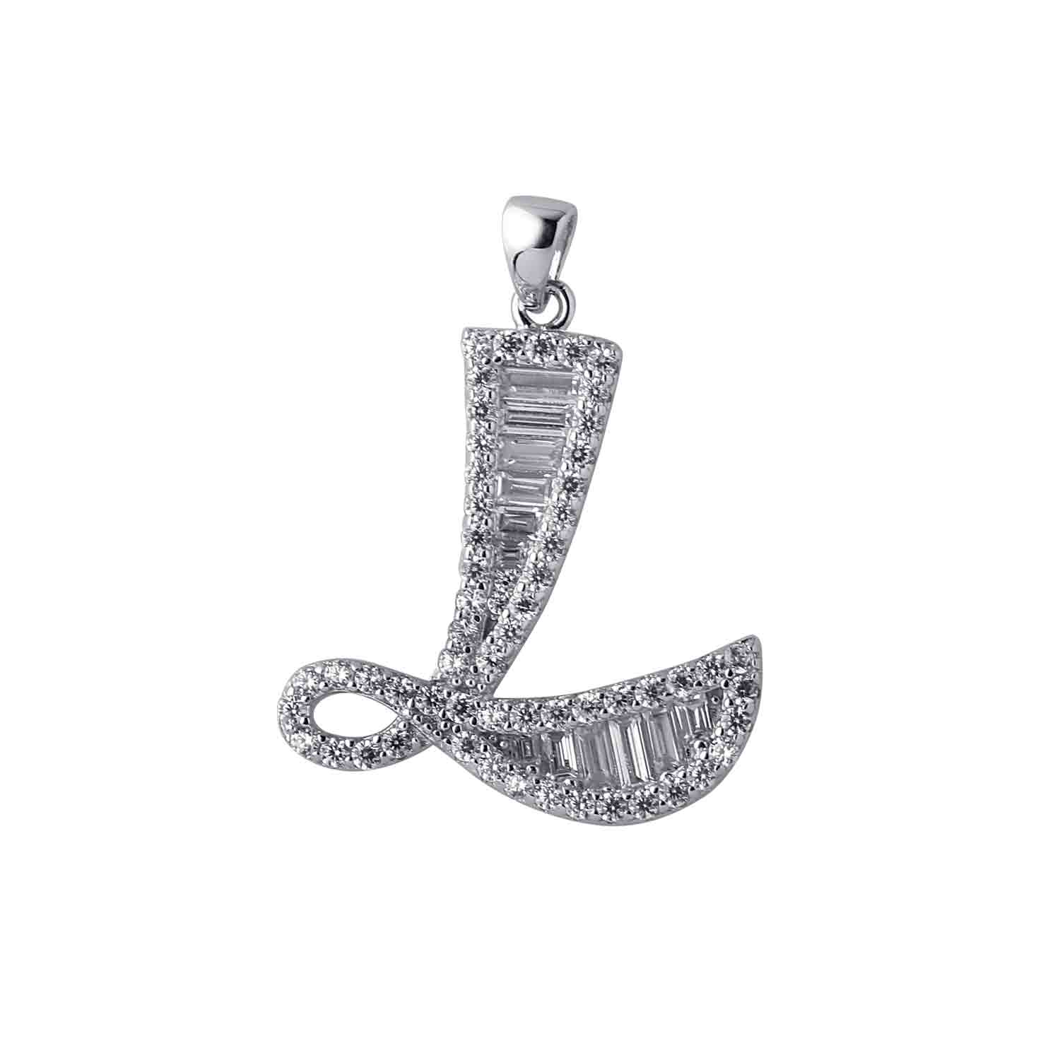 Alphabet L 925 Silver Pendant