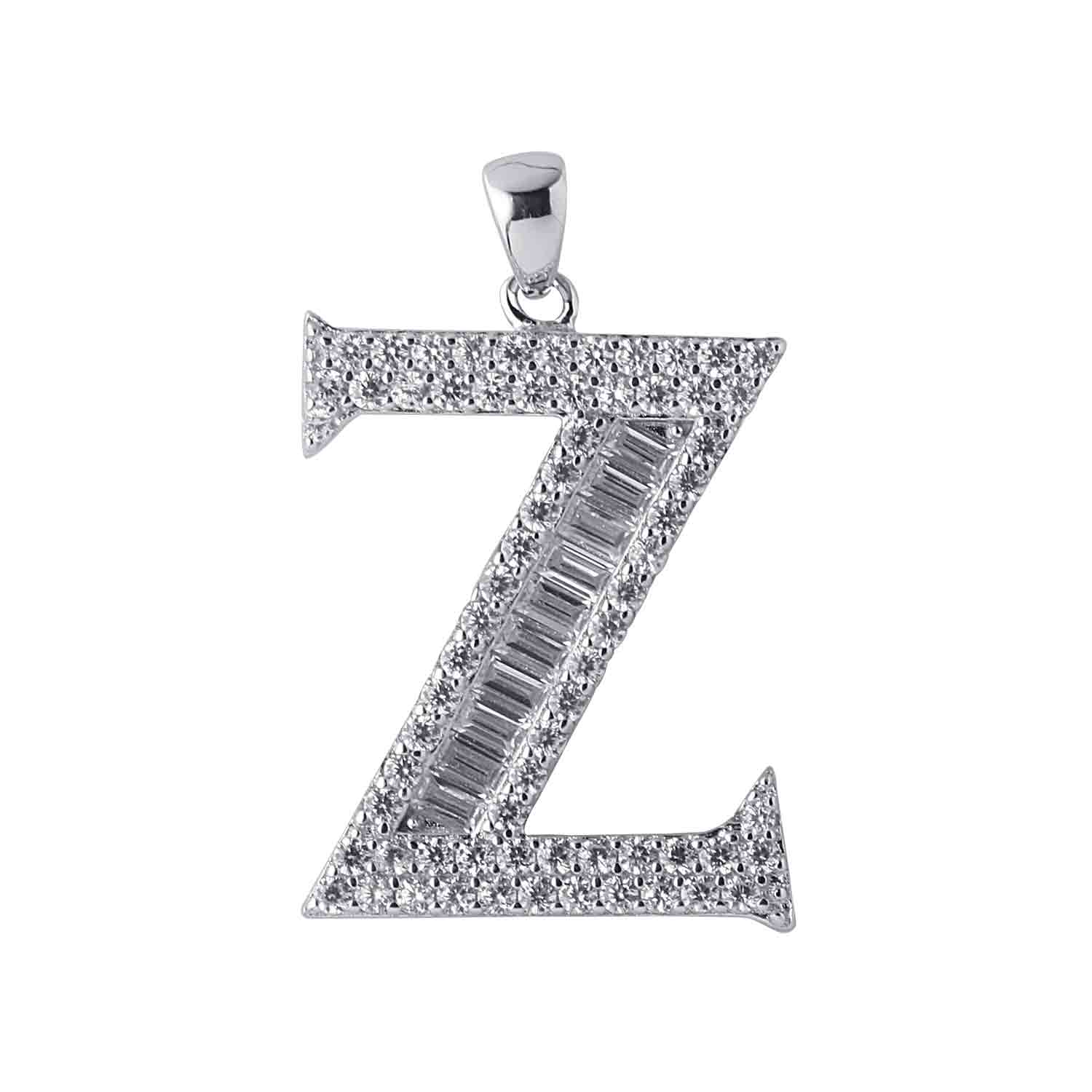 Alphabet Z 925 Silver Pendant