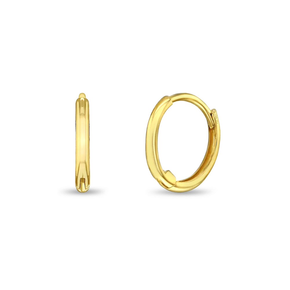 18k Gold The Perfect Tiny Hoop Baby / Toddler / Kids Earrings Hoop