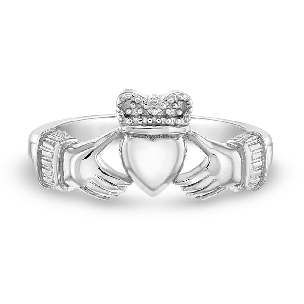 Irish Claddagh Size 2-5 Baby / Toddler / Kids Ring - Sterling Silver