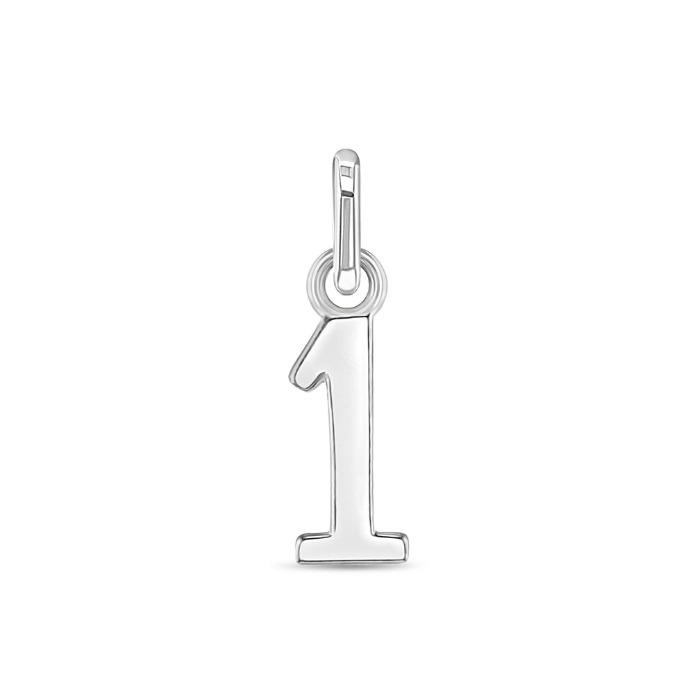 Number Charms Kids / Children's / Girls for Charm Bracelet - Sterling Silver