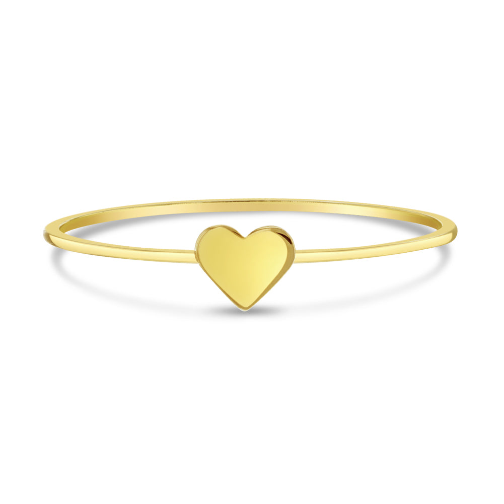 14k Gold Heart Women's Ring