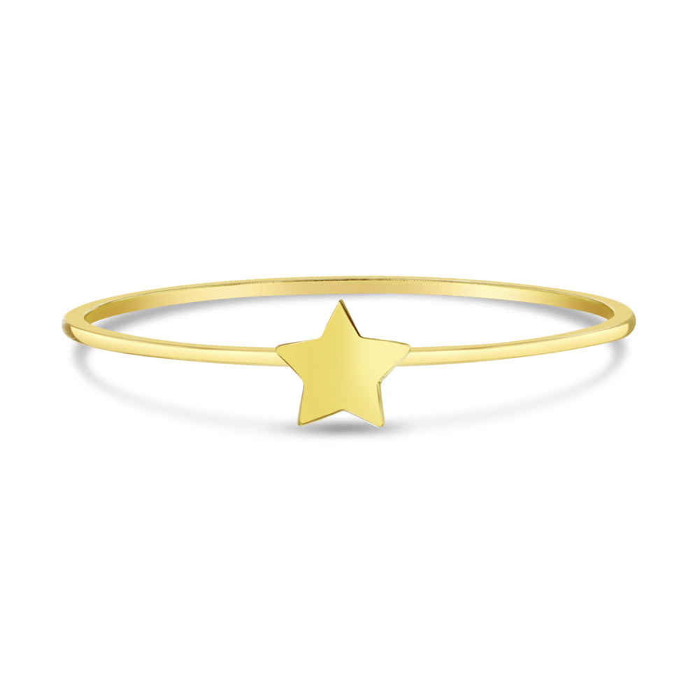 14k Gold Star Women's Ring