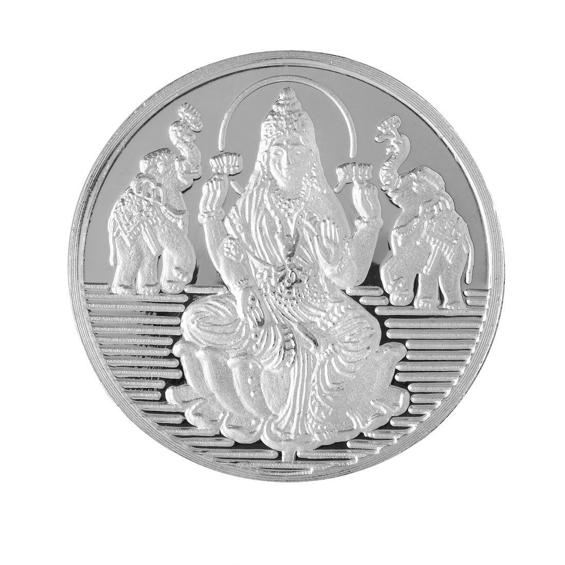 Pure Silver Coin 999 Embossed Laxmi