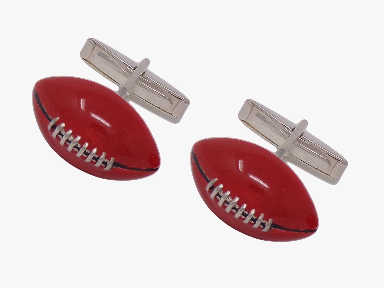 Sterling Silver Rugby Cufflinks