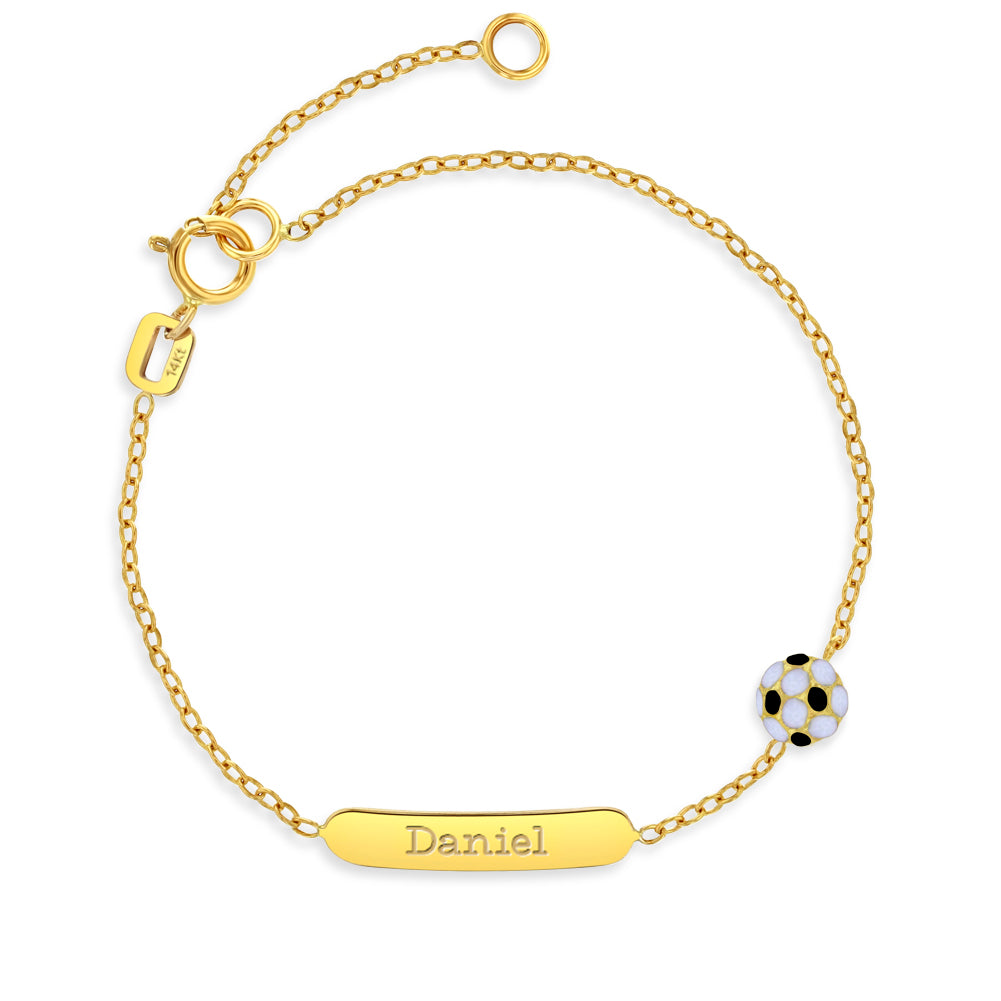 14k Gold Soccer Ball ID 5