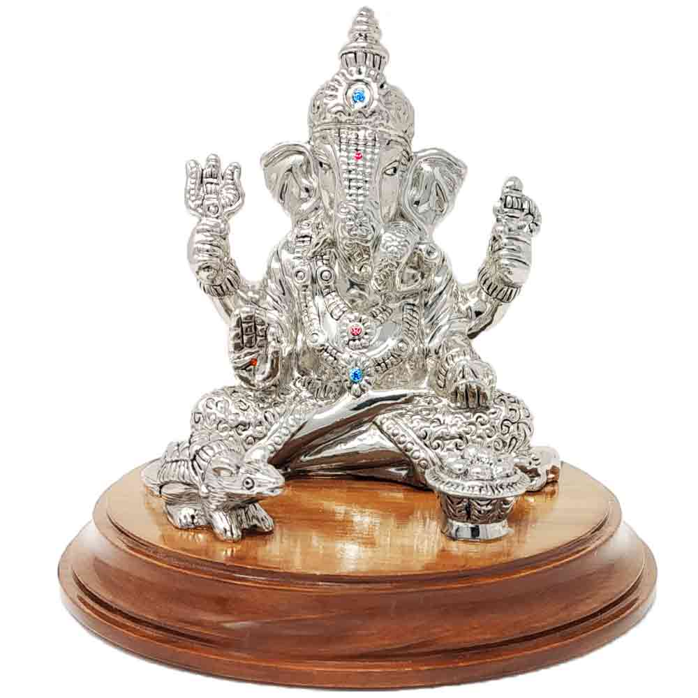 Lord Ganesha Pure Silver Idol