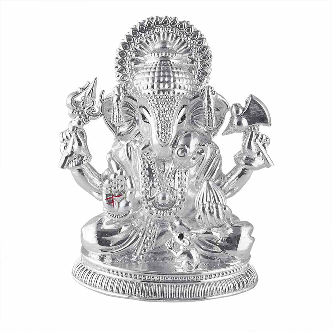 Pure Silver 990 Dagdusheth Ganesh Idol