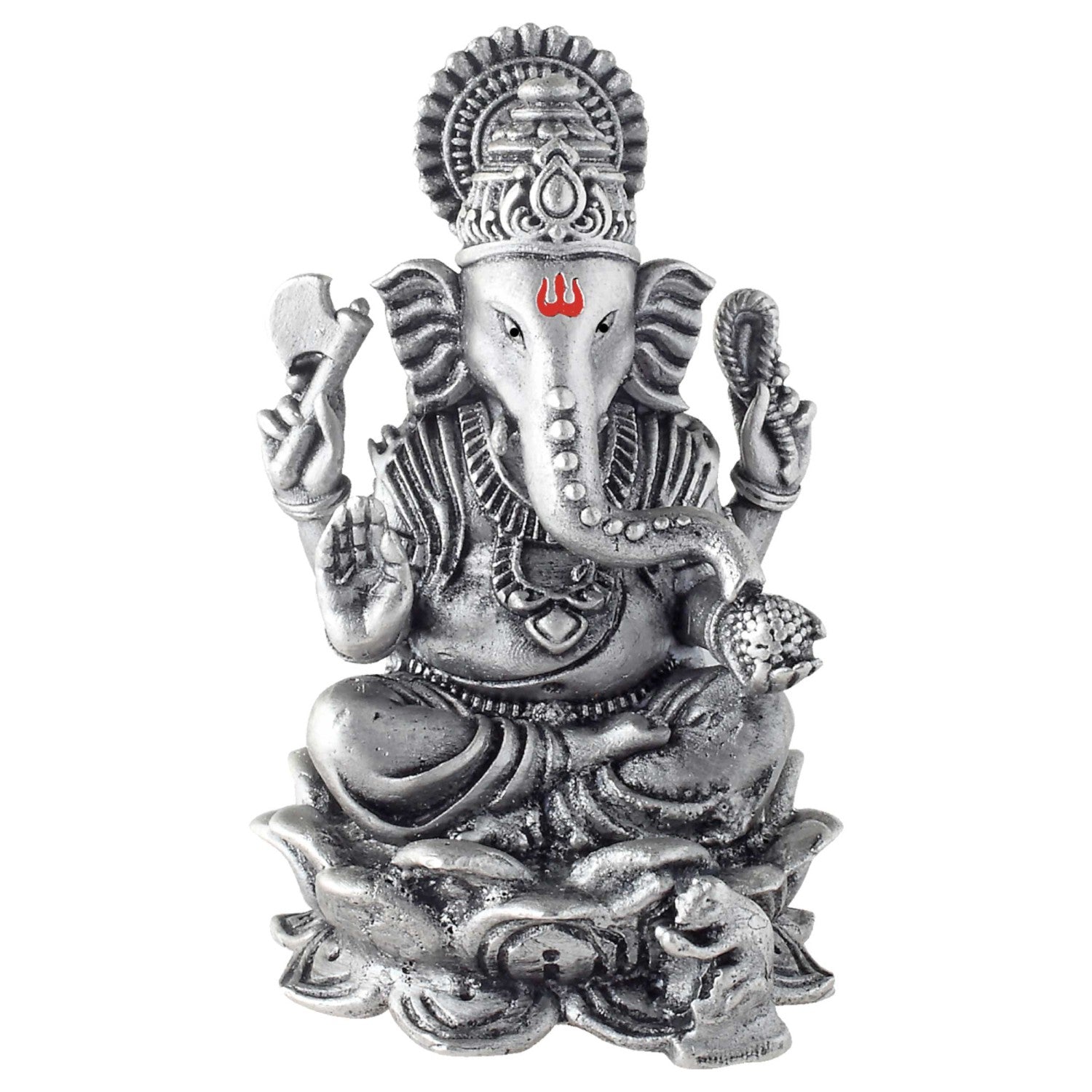 Silver Ganesha Murti for Home & Office
