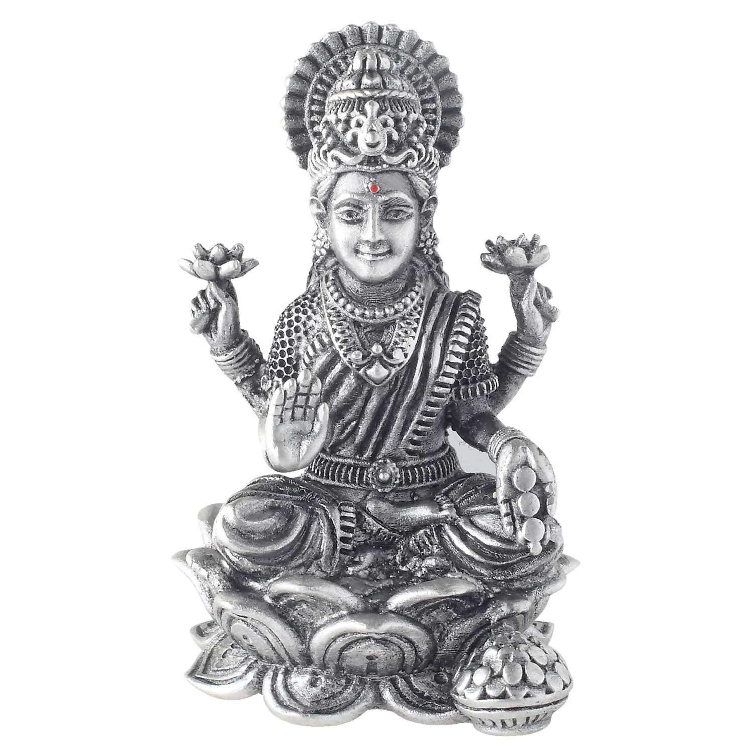 Silver Laxmi Murti for Home & Office.