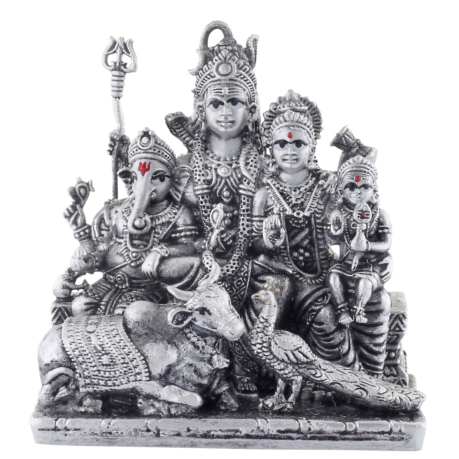 Shiv Parivar Maa Parvati Ganesh Ji Kartikeya Nandi & Peacock