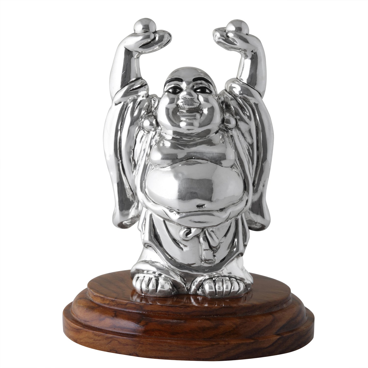 CaratCafe Pure Silver 999 Laughing Buddha Feng Shui