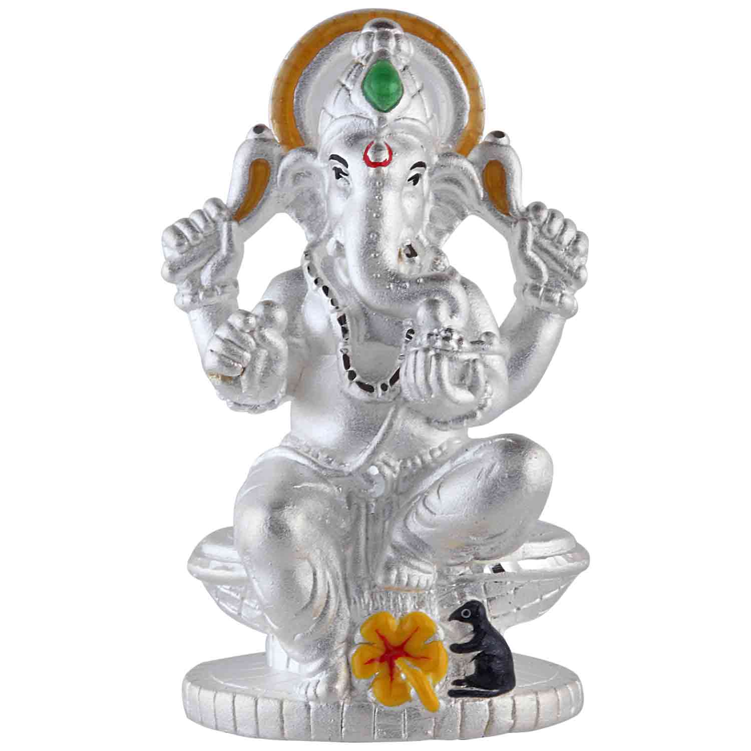 Ganpati Pure Silver Idol