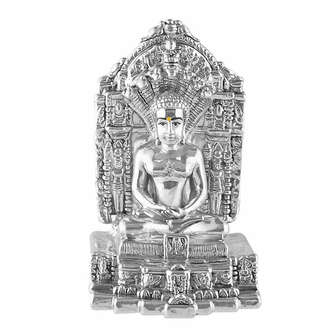 Pure Silver 990 Temple Parshwanath Mandir Idol