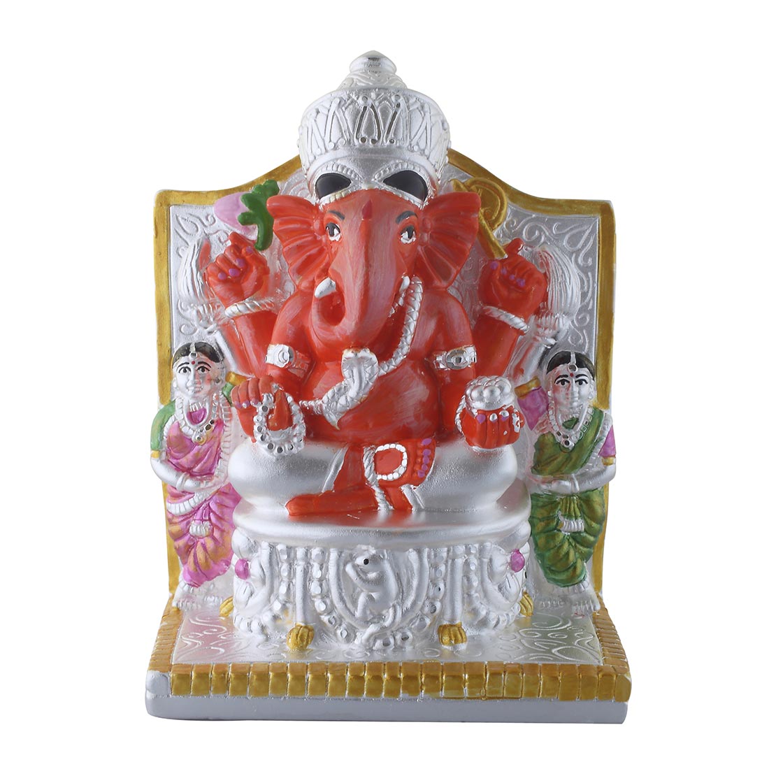Silver Ganesh Siddhivinayak Colour Idol