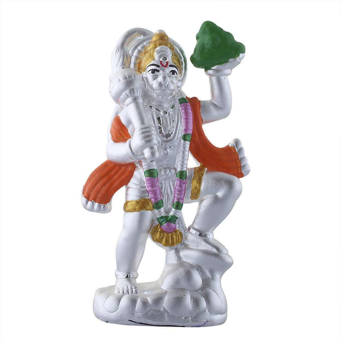 Silver 990 Hanuman Murti for Car, Home & Office