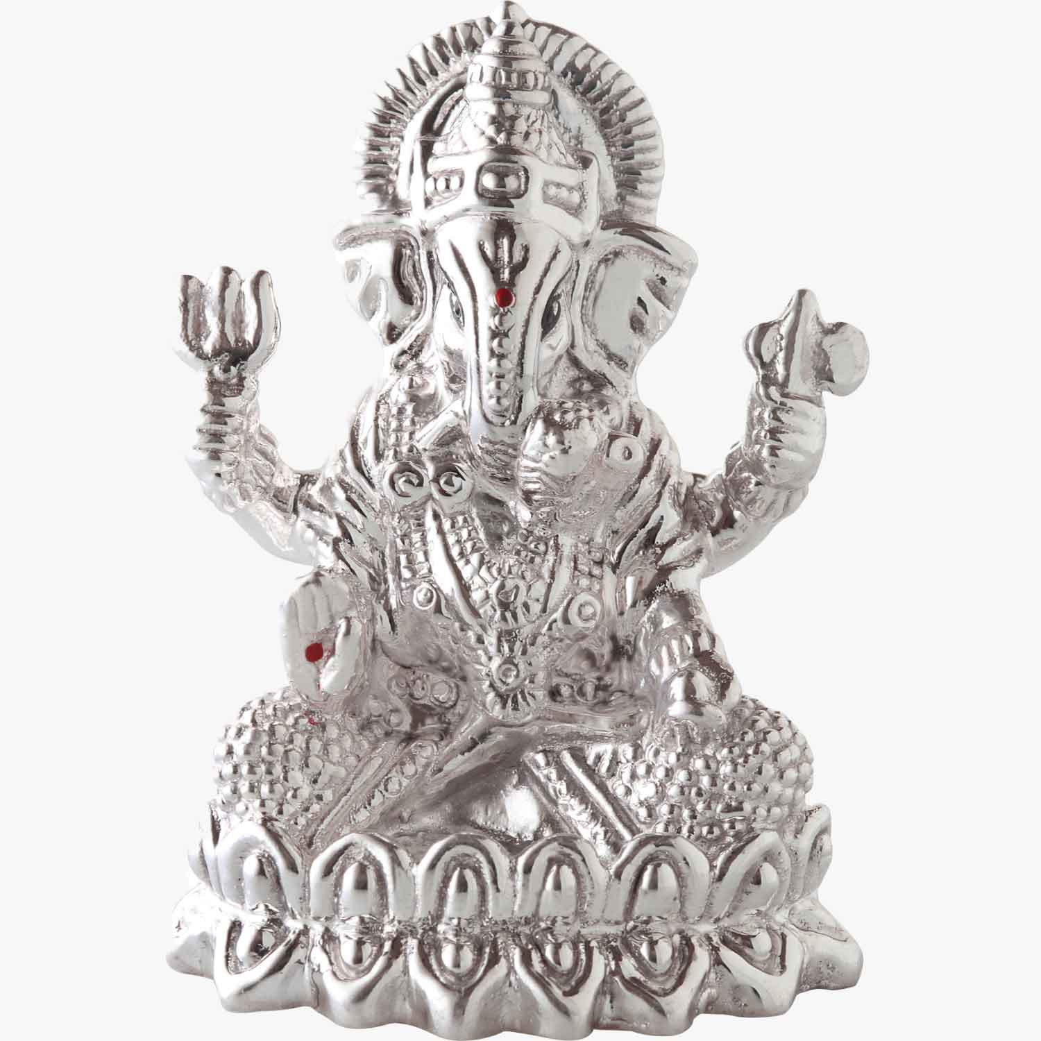 Lord Ganpati Pure Silver Idol