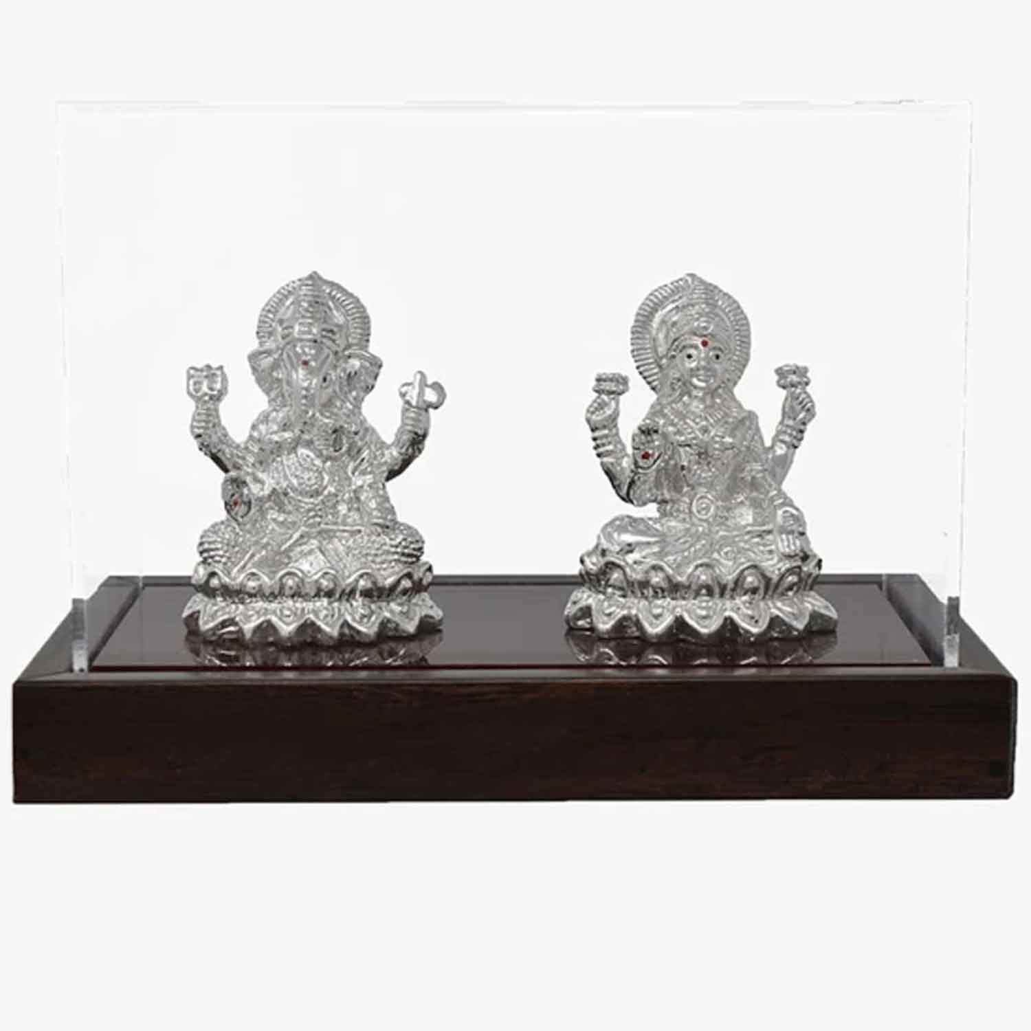 Maa Laxmi, Lord Ganpati Pure Silver statue