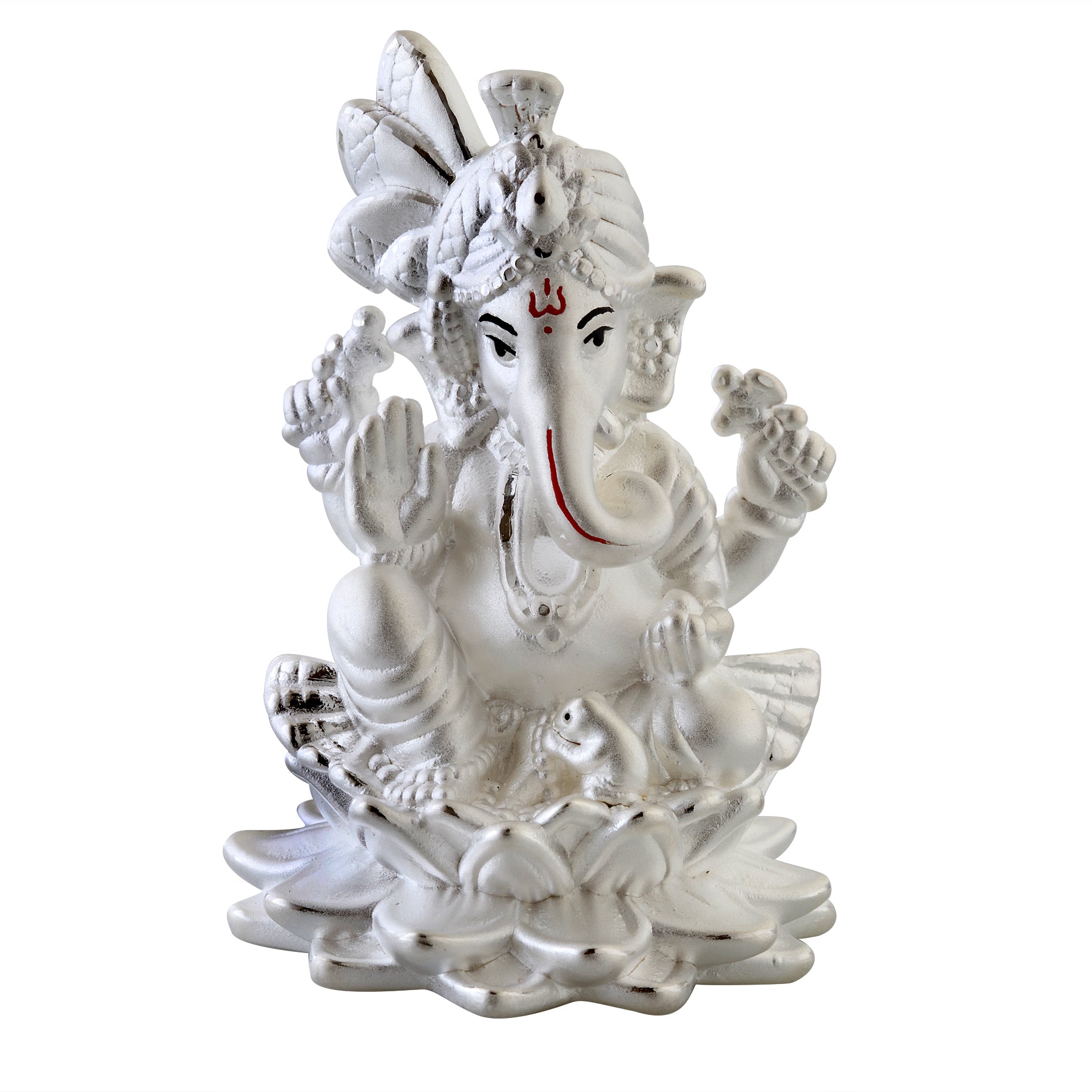 Pagdi Ganpati Pure Silver Idol