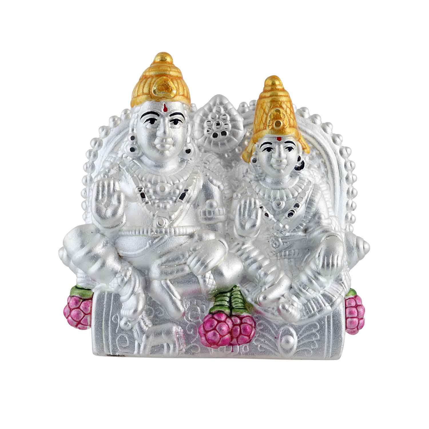 Pure Silver 990 Kuber Laxmi Idol Statue