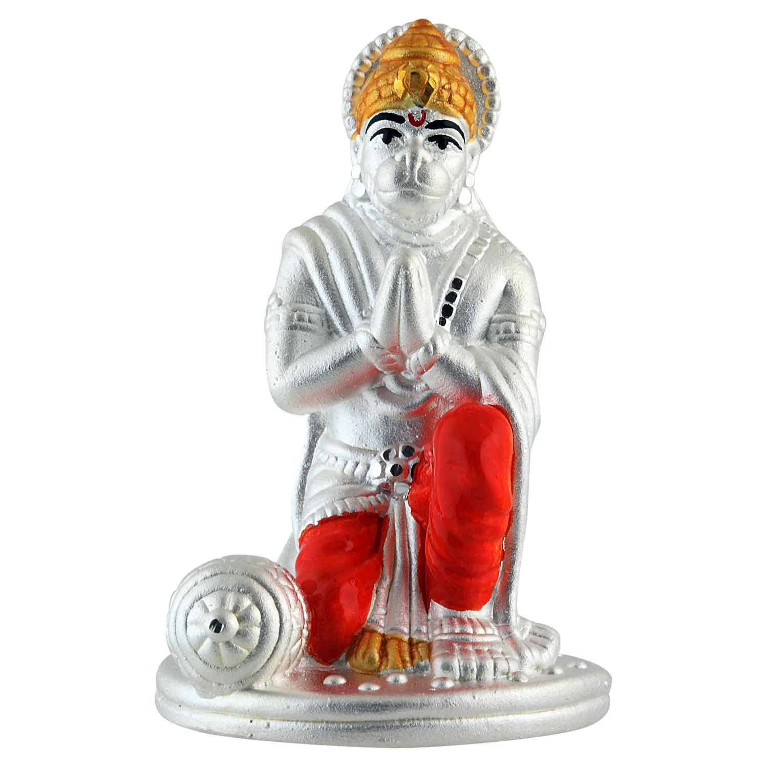 Pure Silver 990 Lord Hanuman Idol Statue