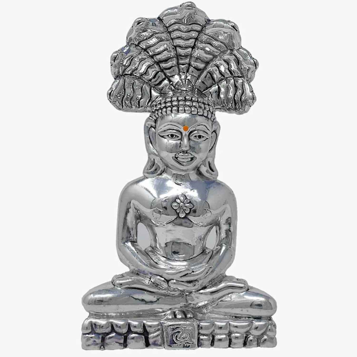 God Parshwanath Pure Silver Idol