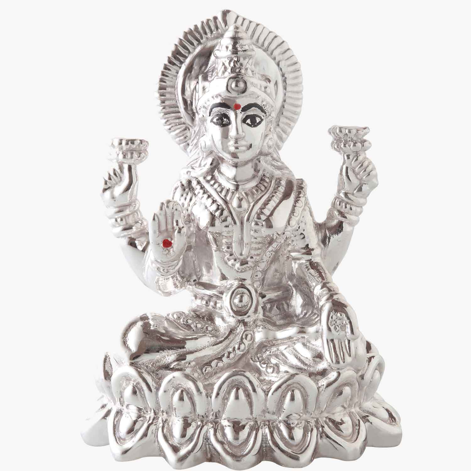 Maa Laxmi Pure Silver Idol