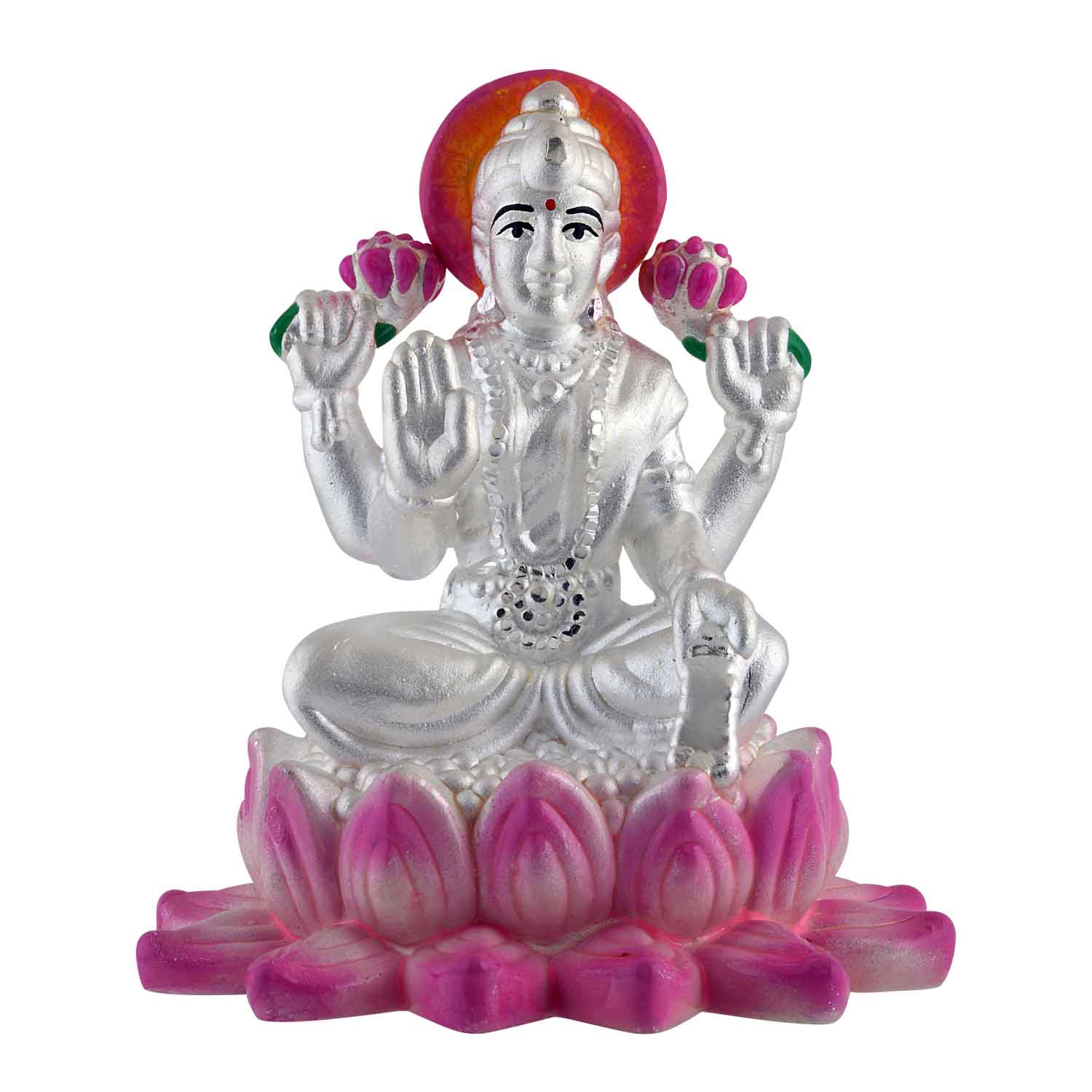Pure Silver 990 Kamal Laxmi Maa Idol Statue