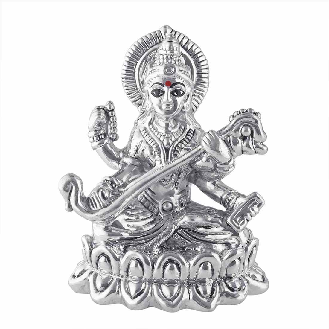 Pure Silver 990 Maa Saraswati Idol