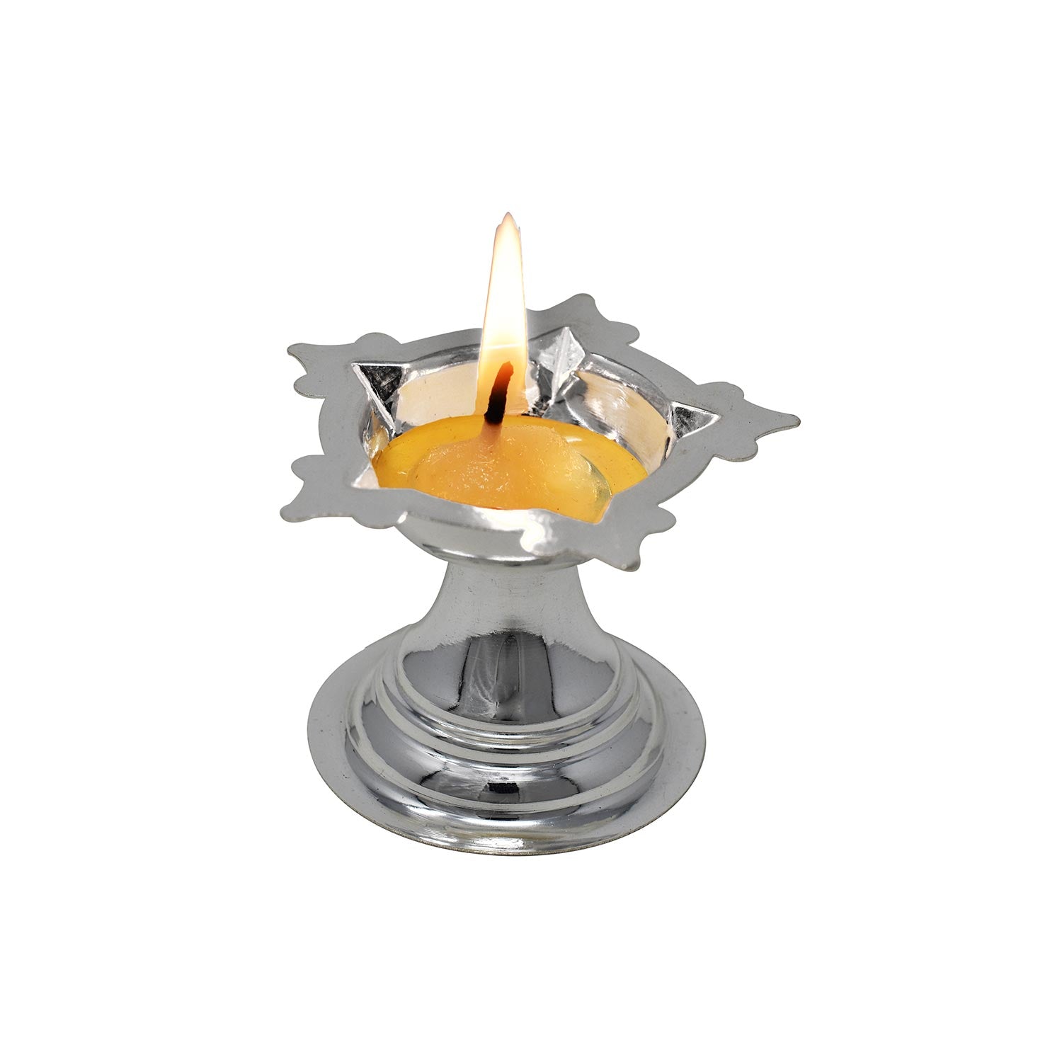 Sterling Silver Star Shape Diya