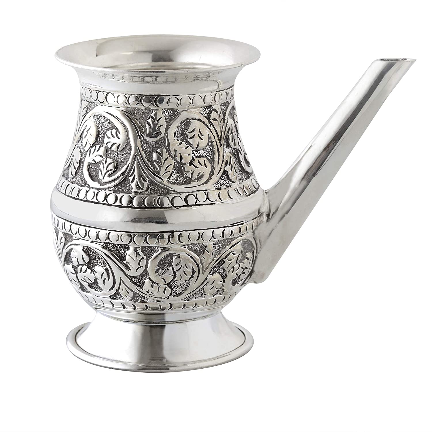 CaratCafe Pure Silver Ramjhara Pot Puja Jal Kalash