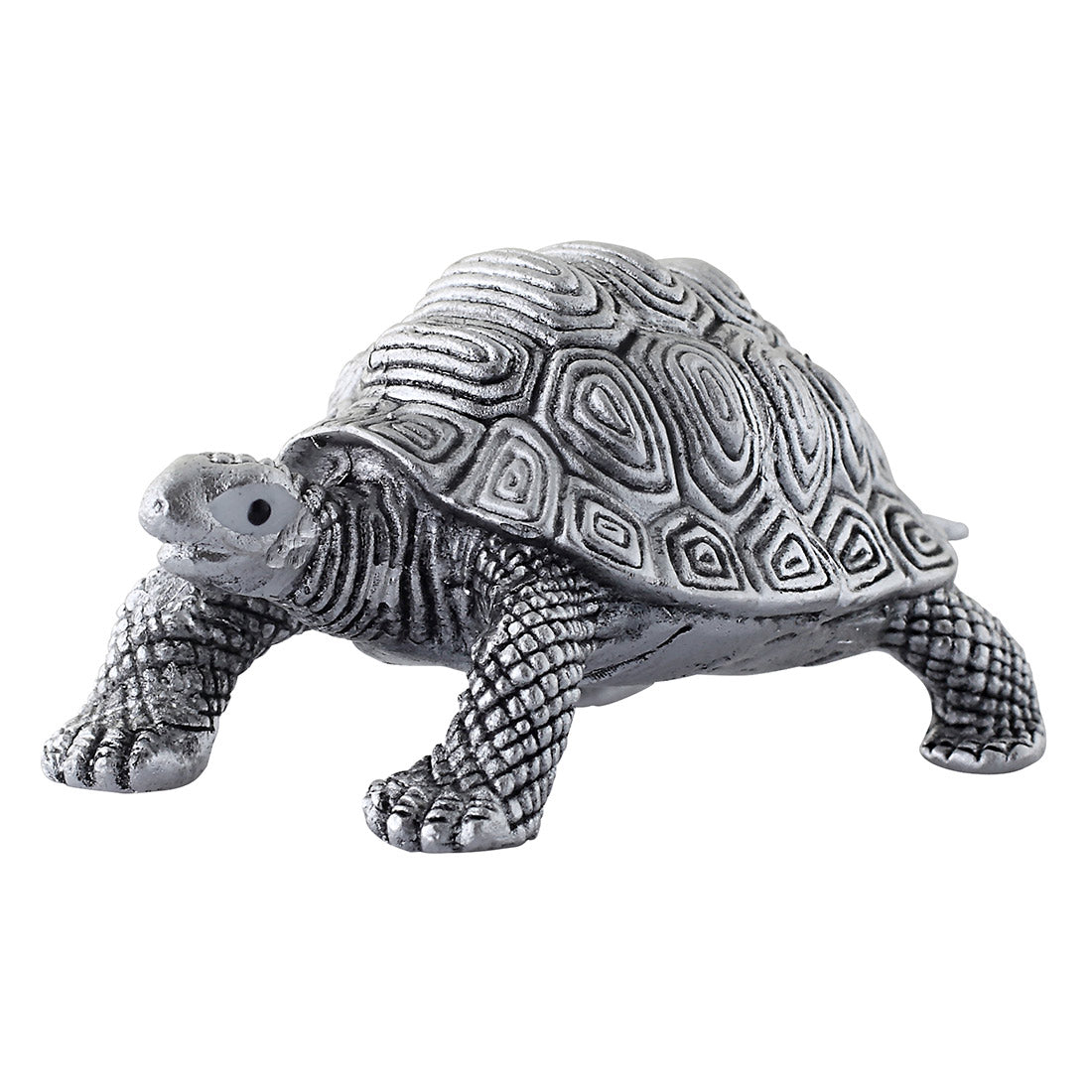 Feng Shui Silver Tortoise Turtle, for Good Luck Prosperity & Vaastu