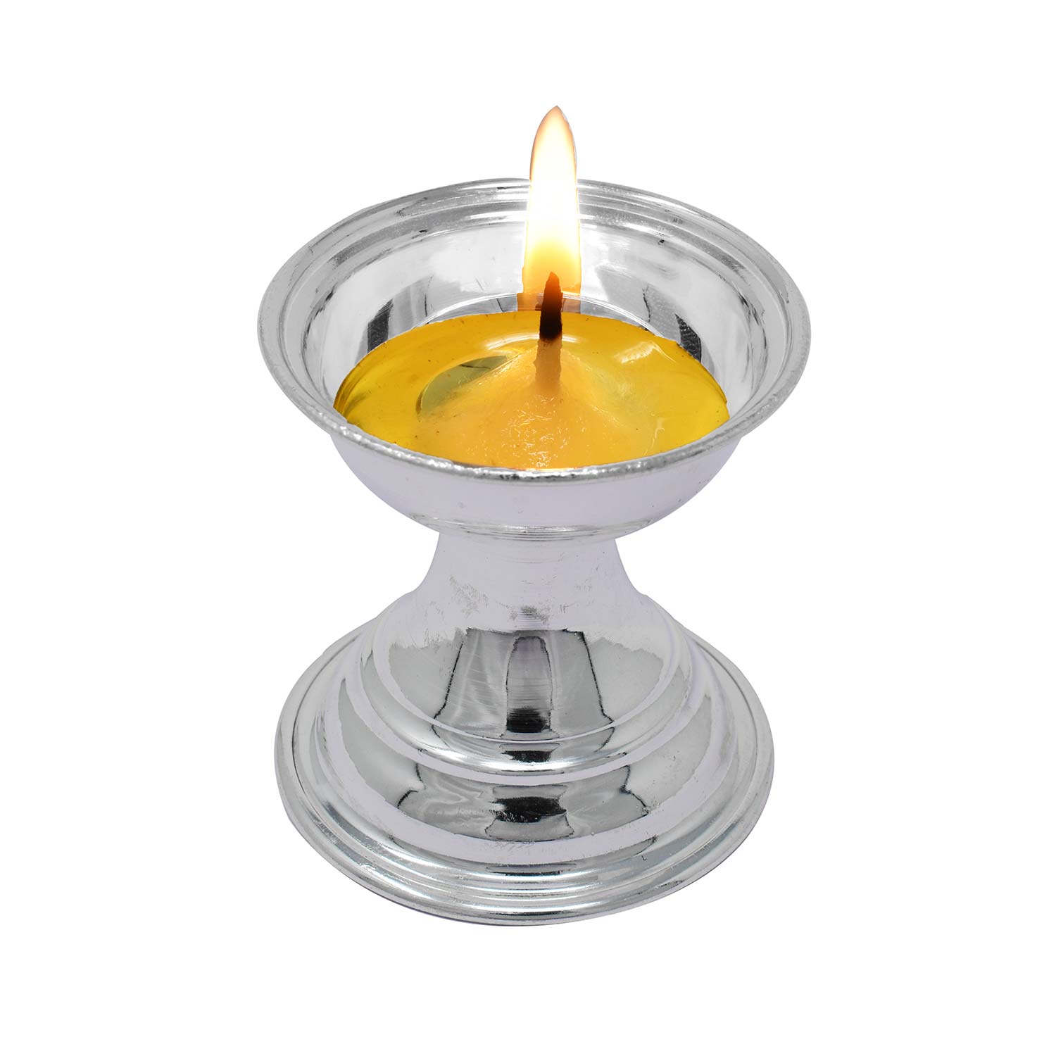 Sterling Silver Round Shape Diya