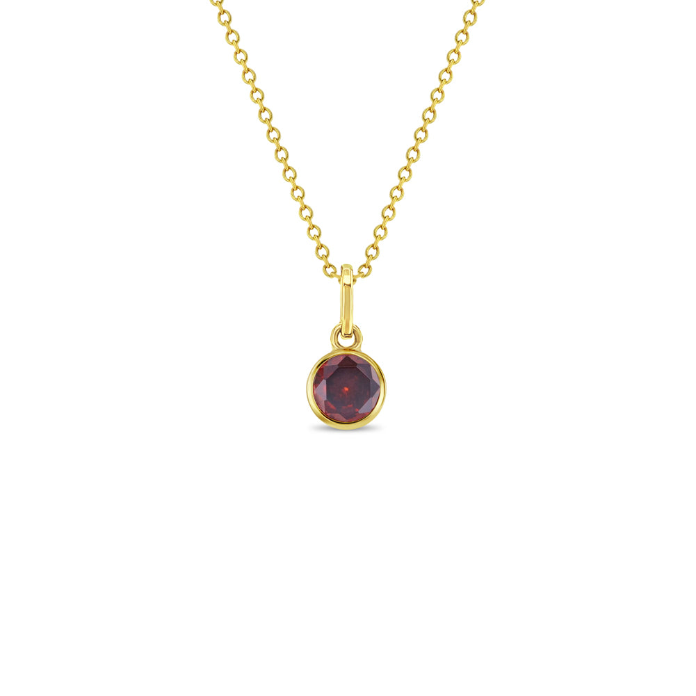 14k Gold CZ Birthstone Women's Pendant/Necklace